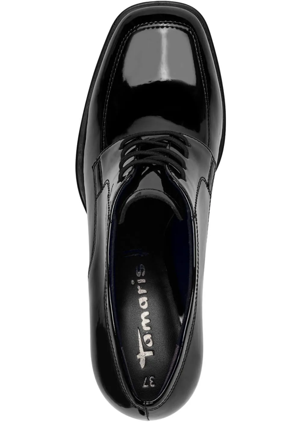 Tamaris Suzy Patent 60's Stiefeletten Schwarz